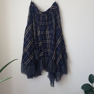 Free People plaid skirt